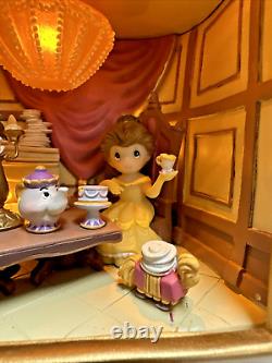 Precious Moments Disney Beauty and the Beast Belle Be Our Guest LED Music NEW