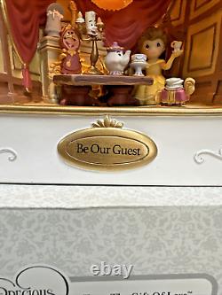 Precious Moments Disney Beauty and the Beast Belle Be Our Guest LED Music NEW