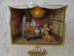 Precious Moments Disney Belle Be Our Guest Shadow Box Lights & Sound LED NEW