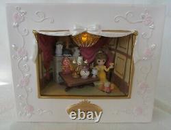 Precious Moments Disney Belle Be Our Guest Shadow Box Lights & Sound LED NEW