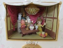 Precious Moments Disney Belle Be Our Guest Shadow Box Lights & Sound LED NEW