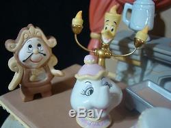 Precious Moments-Disney-Belle, Chip, & Mrs. Potts-Beauty And The Beast-$800 Val