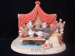 Precious Moments-Disney-Belle, Chip, & Mrs. Potts-Beauty And The Beast-$800 Val