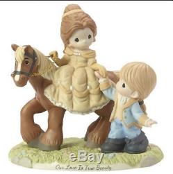 Precious Moments Disney Belle & Prince Adam 182091 -NEW, MINT & FREE SHIPPING