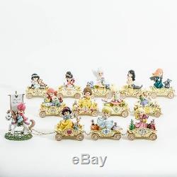 Precious Moments Disney Birthday Parade Train Set Of 13 Ages 0 Through 12