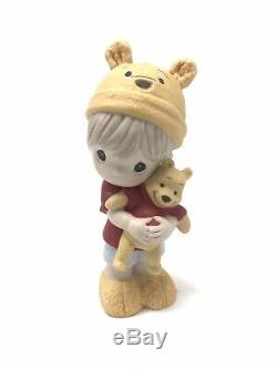Precious Moments-Disney-Boy Holding Pooh-Hunny Nobody Sweeter Than You-Sweet