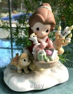 Precious Moments Disney Christmas Figurine It Is In The Giving. (belle)