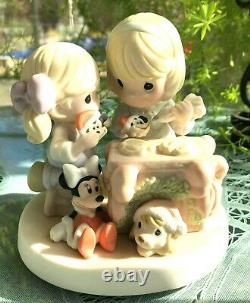 Precious Moments Disney Christmas Figurine- Nothing's Sweeter Than Time Together