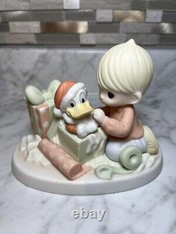Precious Moments Disney Donald Duck 710038 Christmas There's Nothin' To It withBox
