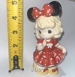 Precious Moments Disney Dreamer Girl Porcelain Figurine Minnie Mouse Dress Up