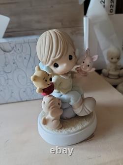 Precious Moments Disney It's So Much More Friendly With Two 720019 Pooh & Piglet