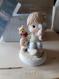 Precious Moments Disney It's So Much More Friendly With Two 720019 Pooh & Piglet