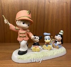Precious Moments Disney Leader Of The Band, Mickey, Donald & Goofy