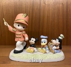 Precious Moments Disney Leader Of The Band, Mickey, Donald & Goofy