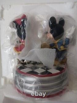 Precious Moments Disney Mickey & Minnie Rock Around The Clock Figurine Music Box