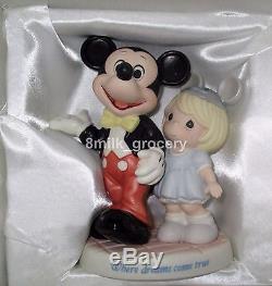 Precious Moments Disney Mickey Mouse Figurine 790010 Where Dreams Come True MIB