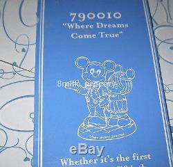 Precious Moments Disney Mickey Mouse Figurine 790010 Where Dreams Come True MIB
