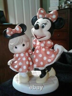 Precious Moments Disney Minnie And Me Porcelain Figurine