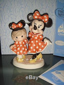 Precious Moments Disney Minnie & Me Signed by Hiko in two languages