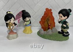 Precious Moments Disney Showcase Mulan Lot of 3 Figures Complete with boxes