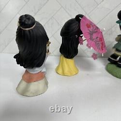 Precious Moments Disney Showcase Mulan Lot of 3 Figures Complete with boxes