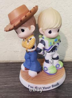 Precious Moments Disney Toy Story Buzz Woody I'VE GOT YOUR BACK Figurine 161012