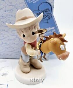 Precious Moments Disney Toy Story Woody Figurine Rounding Up A Gang Full of Fun