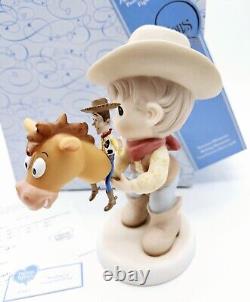 Precious Moments Disney Toy Story Woody Figurine Rounding Up A Gang Full of Fun