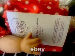 Precious Moments Dolls-Minnie Mouse Disney Girl Doll 14.5 by The Doll Maker NIB