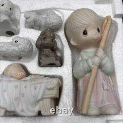 Precious Moments E-2800 Come Let Us Adore Him Nativity Set 1979 Original Box