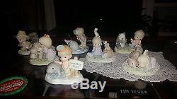 Precious Moments Endangered Whale/Gorilla, Wolf/Ferret/Panda/Manatee/Yak lot