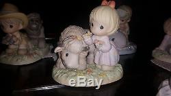 Precious Moments Endangered Whale/Gorilla, Wolf/Ferret/Panda/Manatee/Yak lot