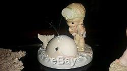 Precious Moments Endangered Whale/Gorilla, Wolf/Ferret/Panda/Manatee/Yak lot