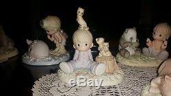 Precious Moments Endangered Whale/Gorilla, Wolf/Ferret/Panda/Manatee/Yak lot
