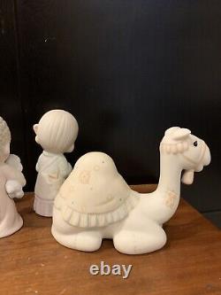 Precious Moments Enesco Nativity Set 1986 Three Kings 1981 9 Pieces Vintage