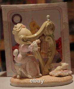 Precious Moments Even The Heavens Shall Praise Him Figurine Harp Limited Box