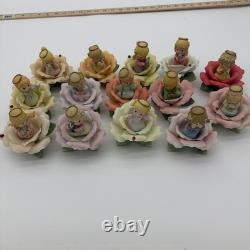 Precious Moments Expressive Blossoms Lot Of 14 Pieces