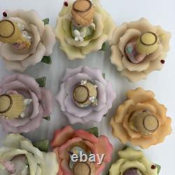 Precious Moments Expressive Blossoms Lot Of 14 Pieces