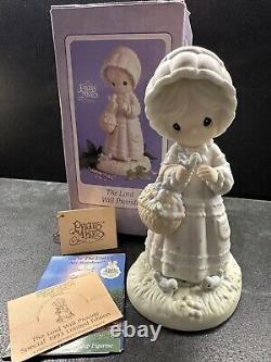 Precious Moments- Extremely RARE, SIGNED The Lord Will Provide Fig 93 LMTD ED