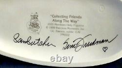 Precious Moments Extremely Rare HAND SIGNED X2 Collecting Friends Girl/Animals