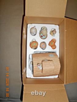 Precious Moments-Fall Festival-Lighted Barn-7 Total pieces-withbox-732494-Mint