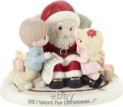 Precious Moments Family Portrait with Santa Figurine, Multi