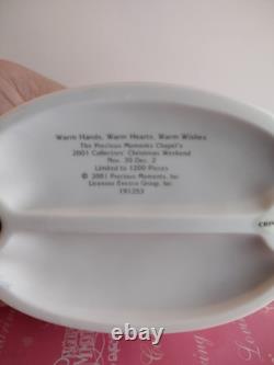 Precious Moments Figurine 191353 Warm hands, hearts, wishes Limited 2001