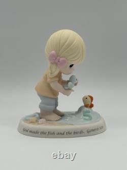 Precious Moments Figurine #730021 God Made the Fish and the Birds