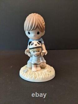 Precious Moments Figurine Behind You At Your Beary Step 163013 Mother and Son