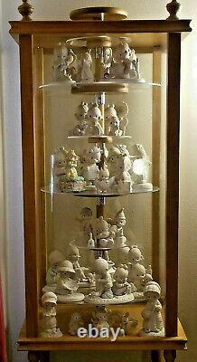 Precious Moments Figurine CABINET SHELVES ADJ & REVOLVE Child Dust Proof NEW