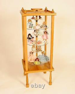 Precious Moments Figurine CABINET SHELVES ADJ & REVOLVE Child Dust Proof NEW