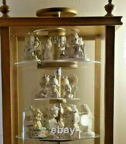 Precious Moments Figurine CABINET SHELVES ADJ & REVOLVE Child Dust Proof NEW