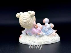 Precious Moments Figurine Girl with Puppies Playtime Dog Lover Collectible