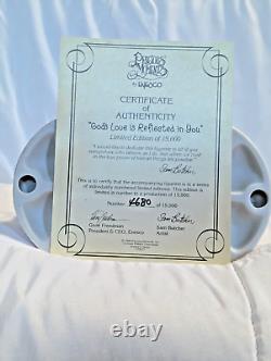 Precious Moments Figurine/Glass Case 175277 God's Love Is Reflected In You-COA